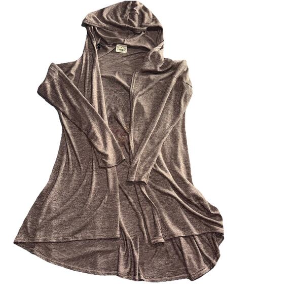 Vocal Gray Embellished Cross Cardigan XL Rhinestones, Gothic Western USA Made - Picture 6 of 6